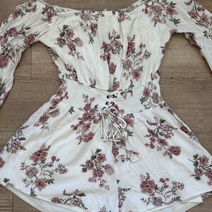 Floral Off-Shoulder romper